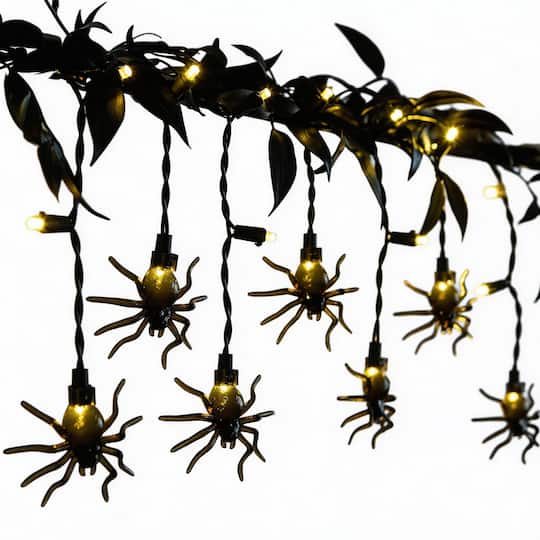 Michaels, 6ft. Black Spider & Light Icicle String Lights by Ashland® – Category: String Lights